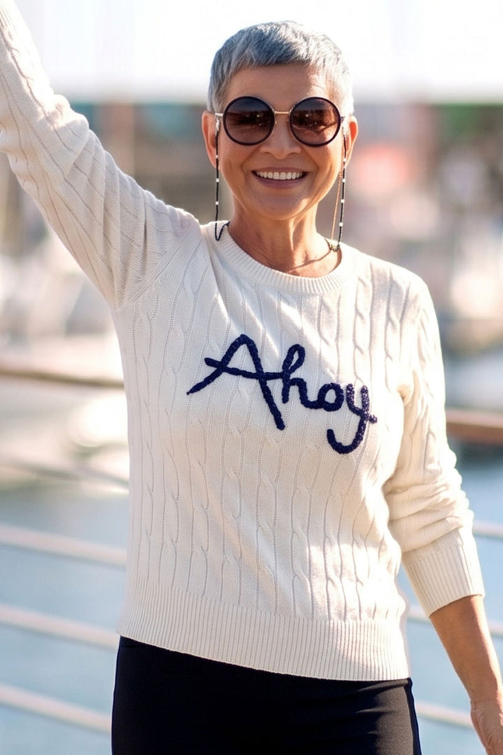 Ahoy Cable Knit Sweater
