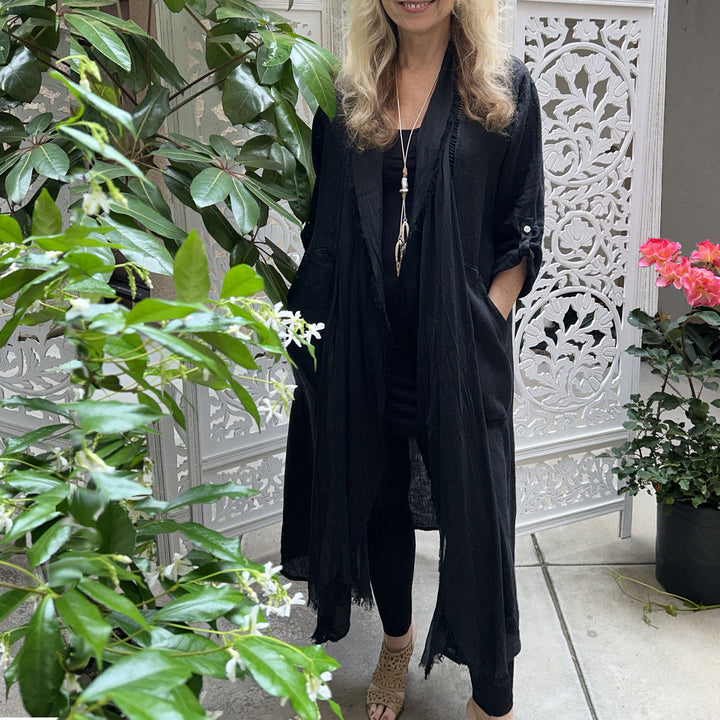 Venice Silk Linen Italian Duster