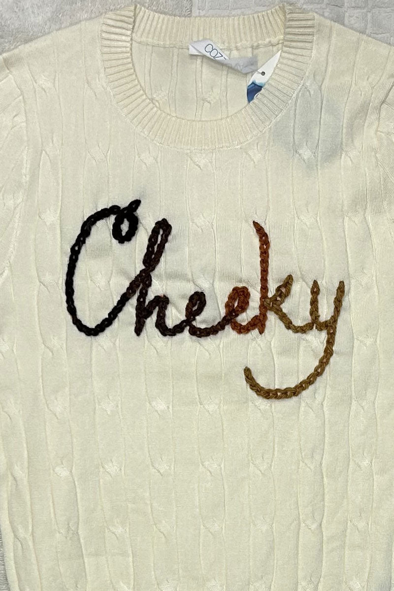 Cheeky Cable Knit Sweater