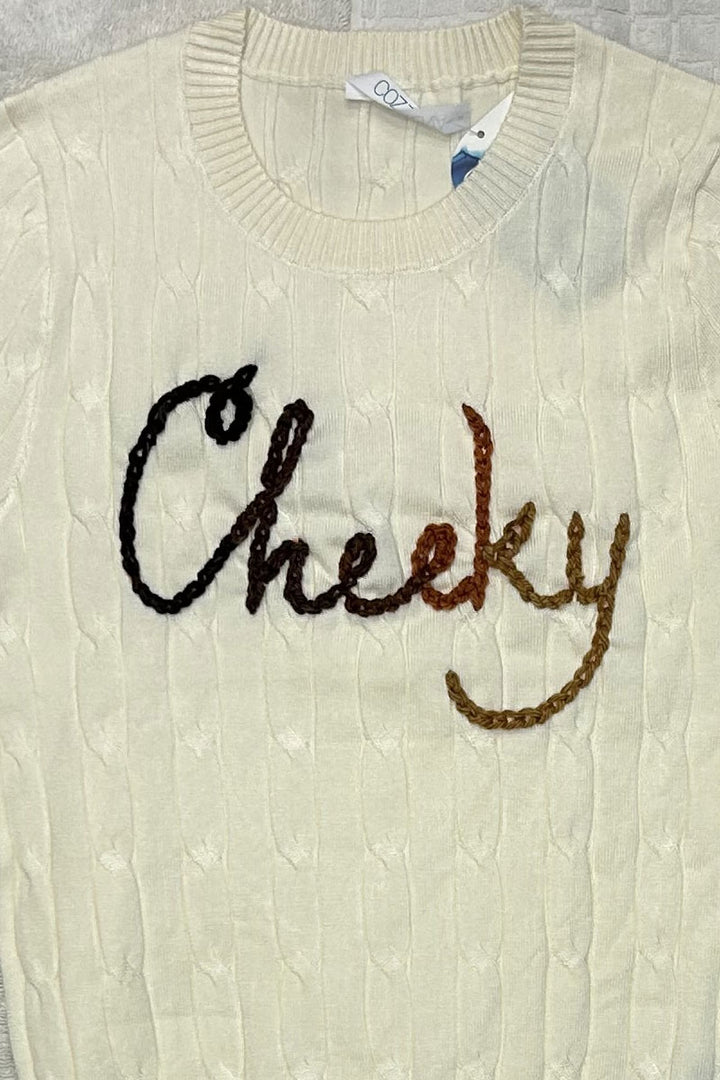 Cheeky Cable Knit Sweater