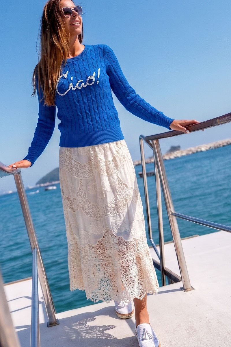 Ciao Cable Knit Sweater