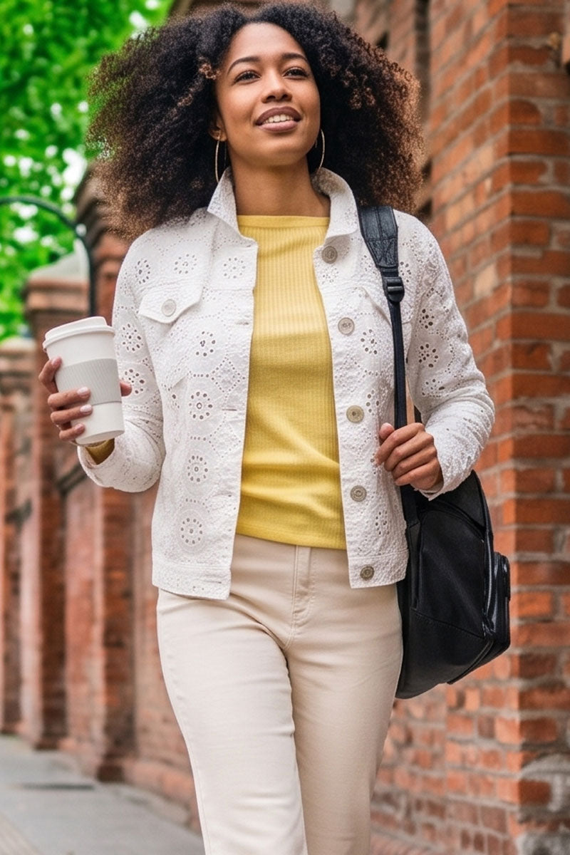 Lady In Lace Eyelet Jacket