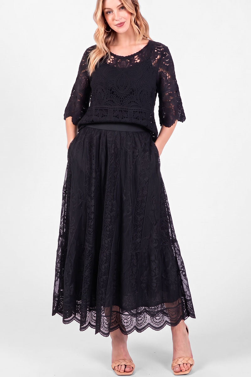 Frida Lace Maxi Skirt