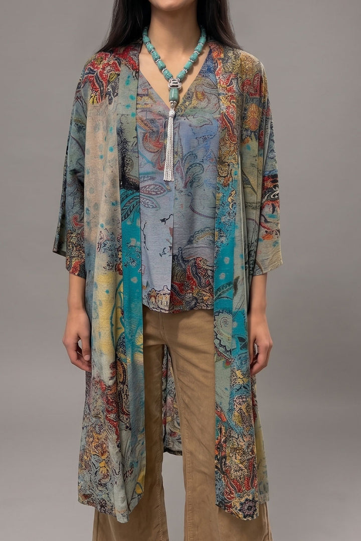 Guo Art Paisley Kimono