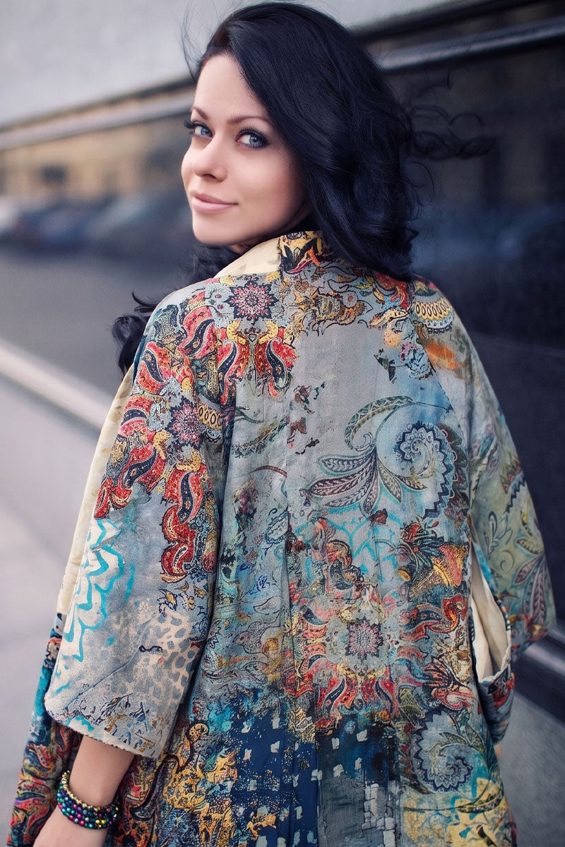 Guo Art Paisley Kimono