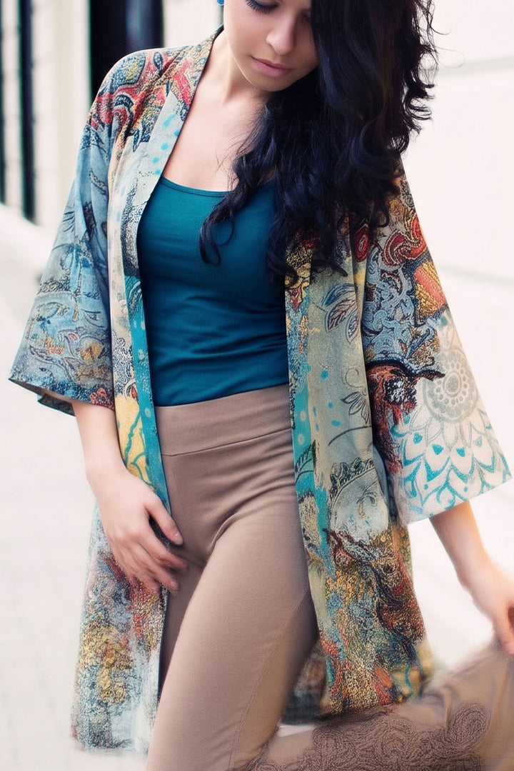Guo Art Paisley Kimono