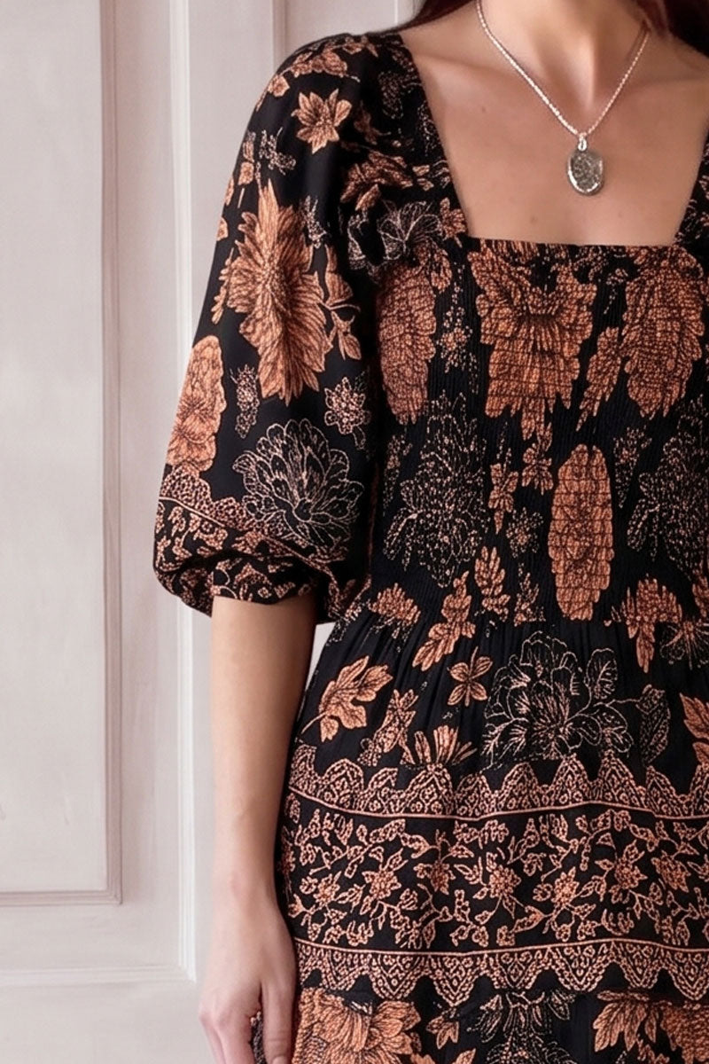 Mahogany Maxi Dress