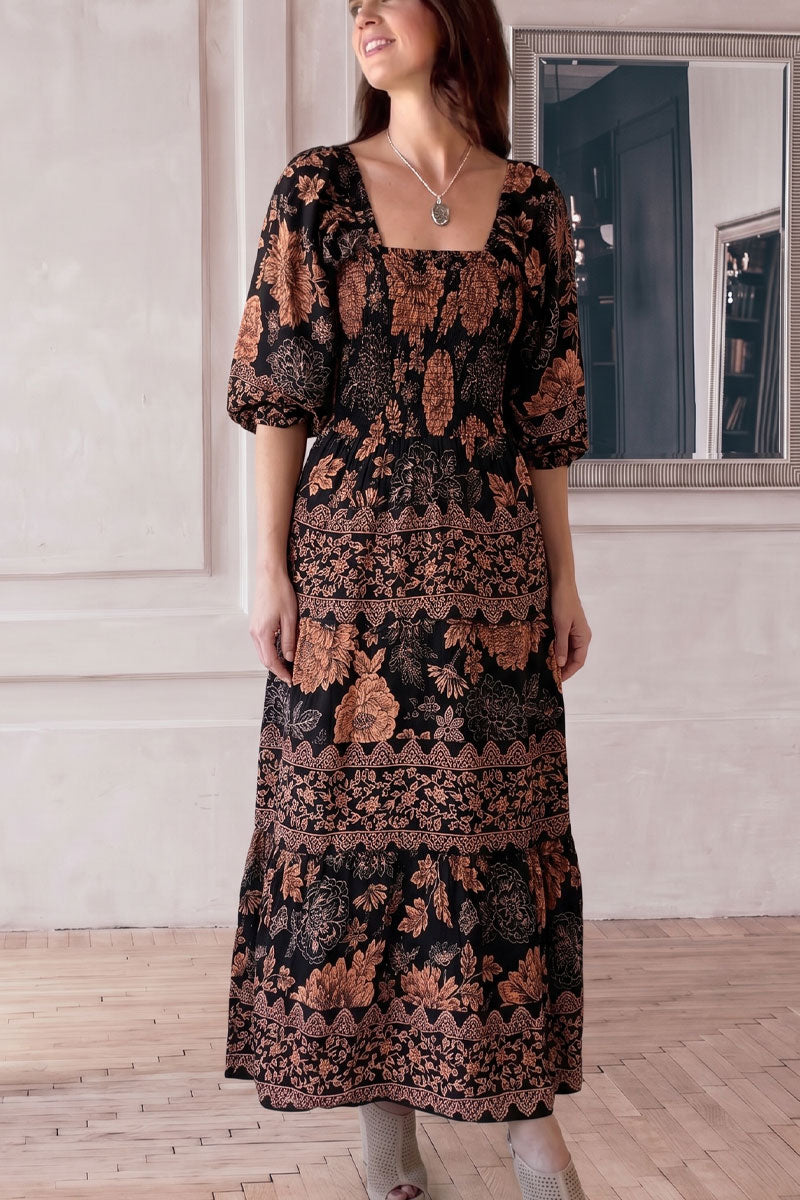Mahogany Maxi Dress