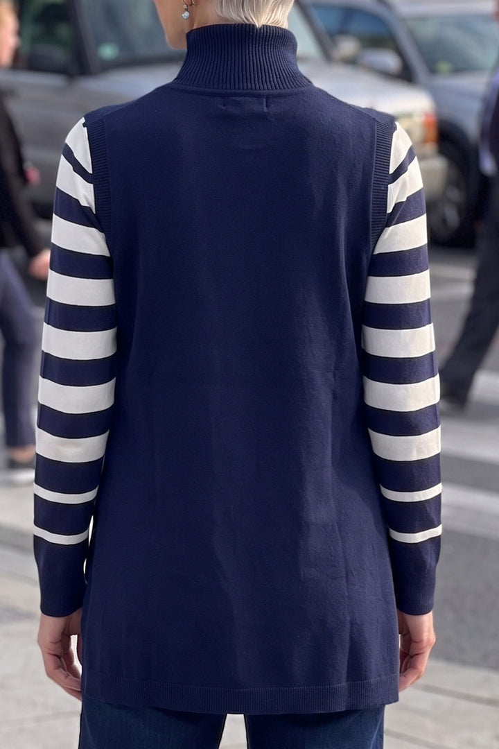 Striped Crew Neck Knit Long Sleeve