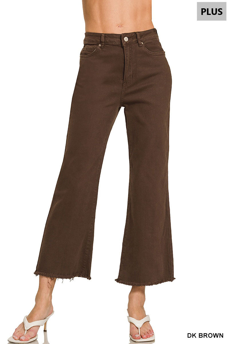 Plus Size Acid Wash High Waisted