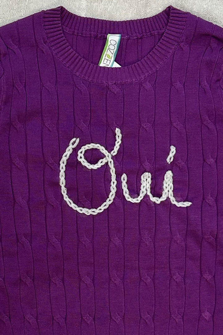 Oui Cable Knit Sweater