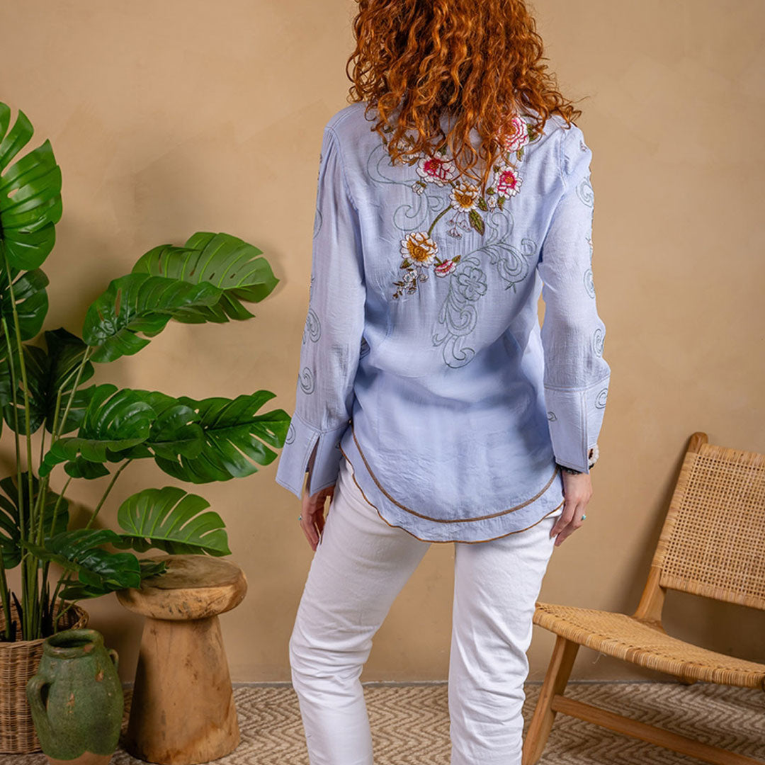 Sassafras Embroidered Shirt