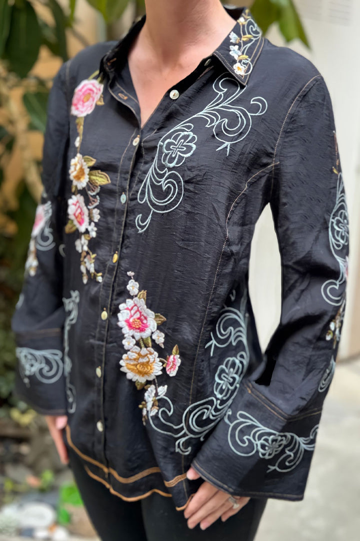 Sassafras Embroidered Shirt