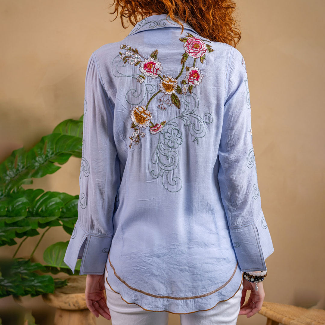 Sassafras Embroidered Shirt