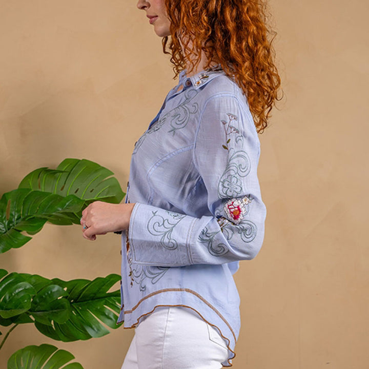 Sassafras Embroidered Shirt