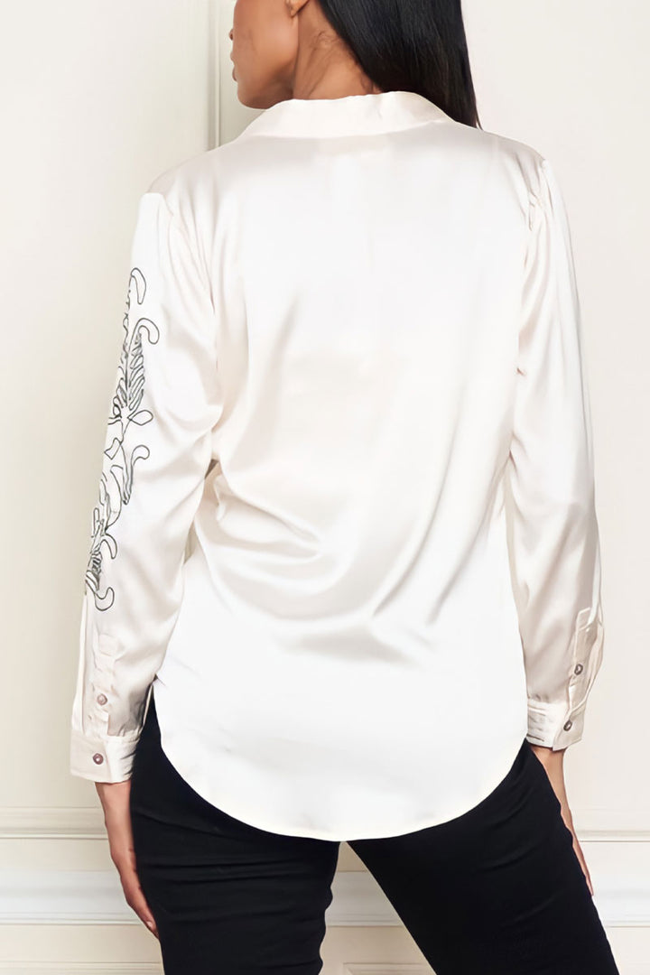 Satin Rose Blouse