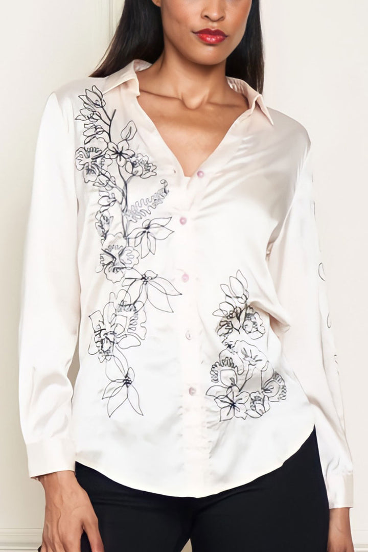 Satin Rose Blouse