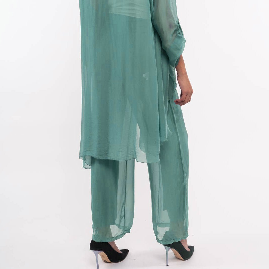 Soft Band Silk Pant