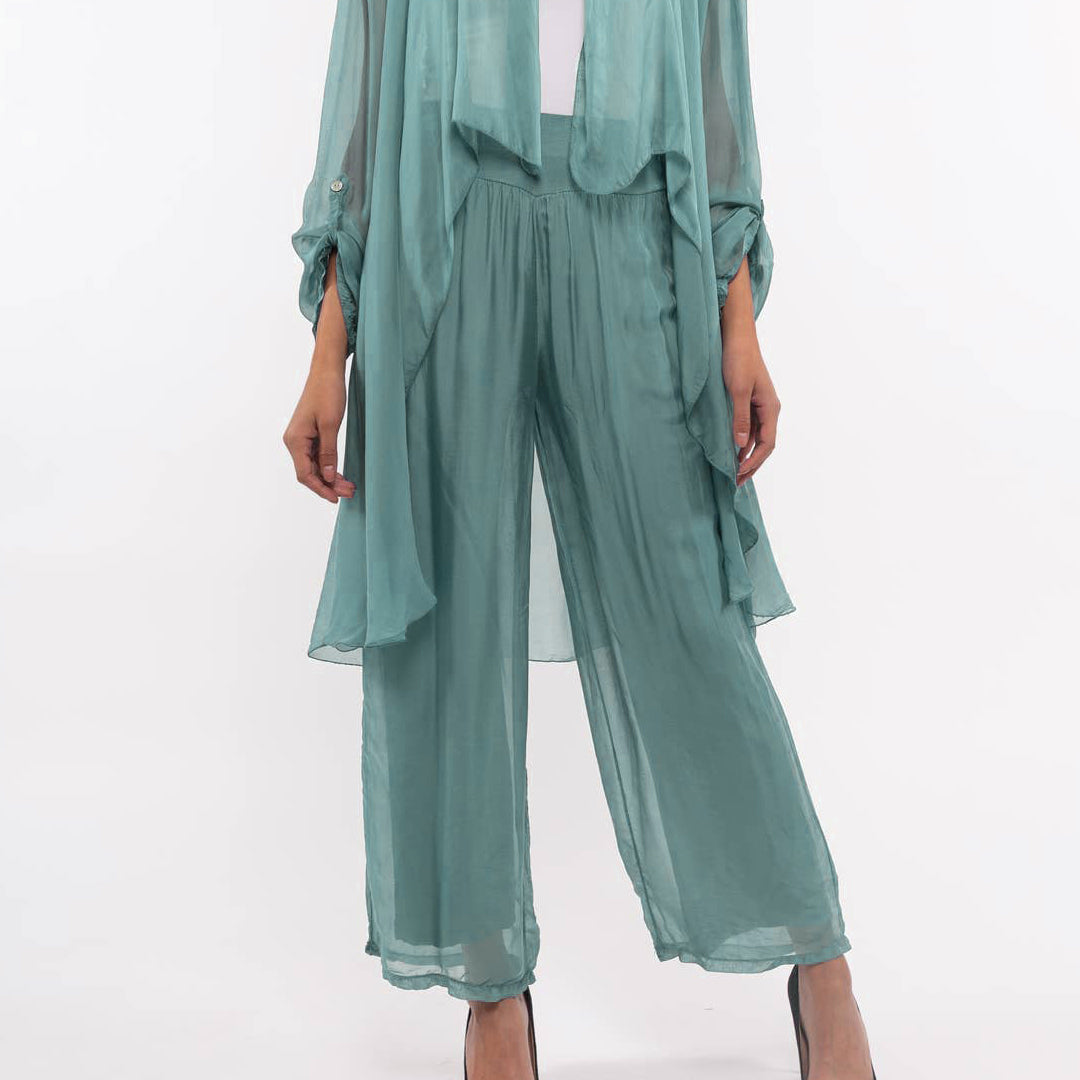 Soft Band Silk Pant