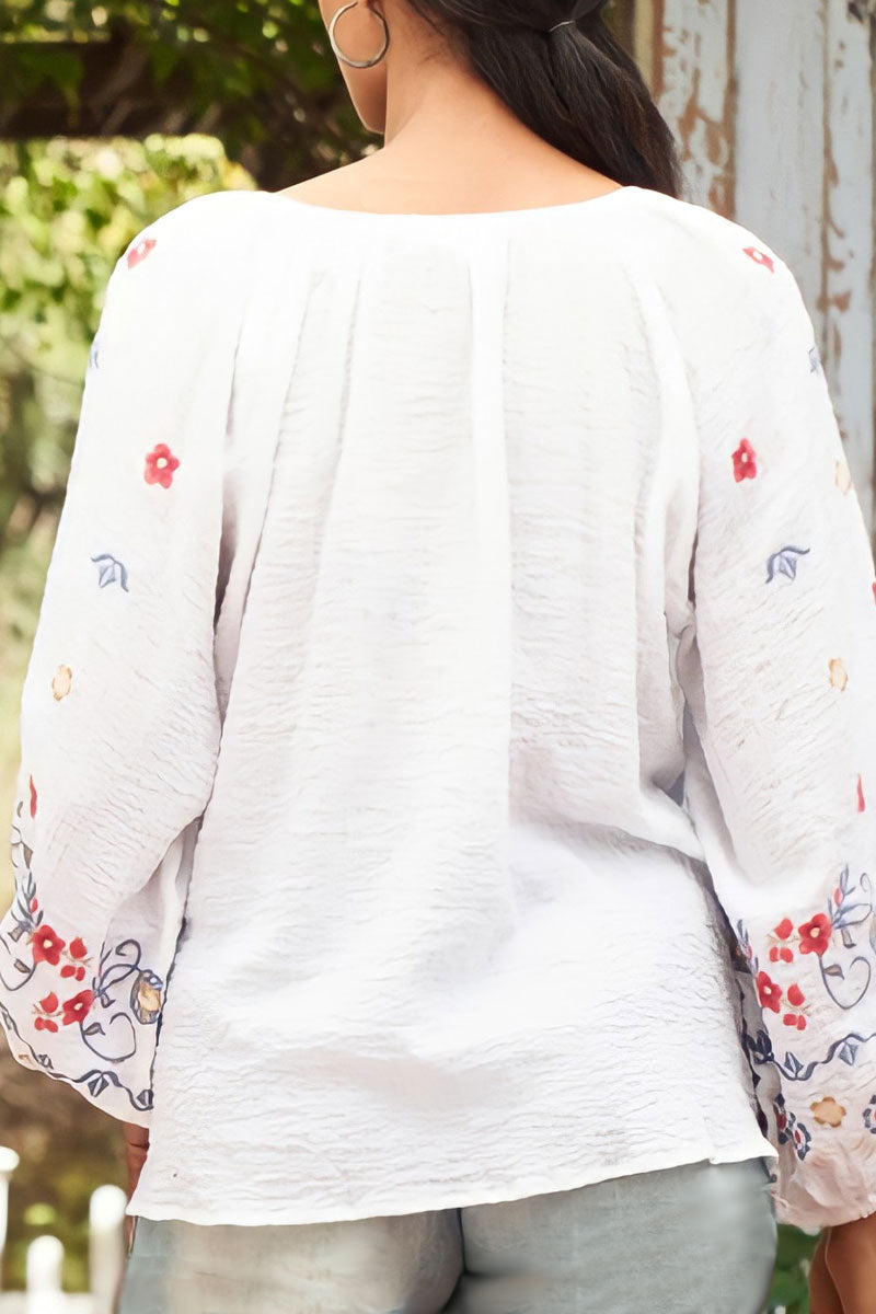 Spring Breeze Peasant Top