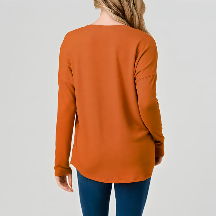 Napa V-Neck Brushed Hacci Top