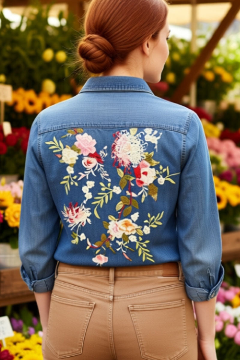 Versage Floral Tencel Shirt