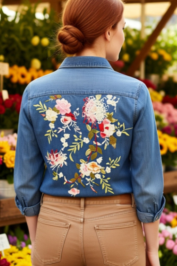 Versage Floral Tencel Shirt