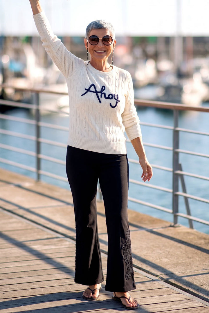 Ahoy Cable Knit Sweater