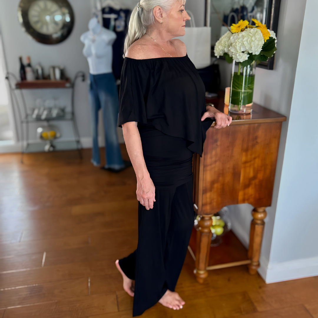 Flirty Skirt Palazzo Travel Pant