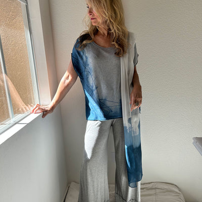 Fine Knit Top Hand Painted by Lynnea